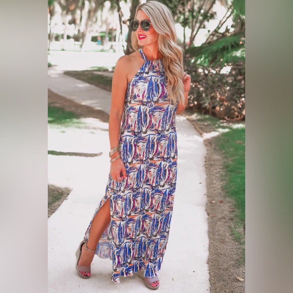 NWT - Riviera - Halter Maxi Dress